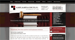 Desktop Screenshot of karpf-law.com